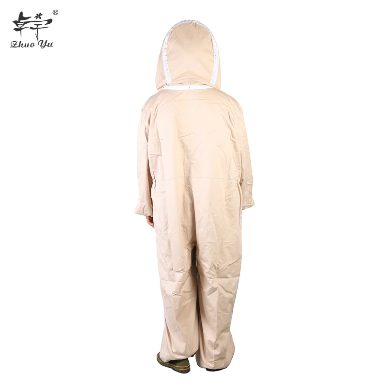 cotton beekeeping suits/brown or white color beekeeping clothing/beekeeper beekeeping wears