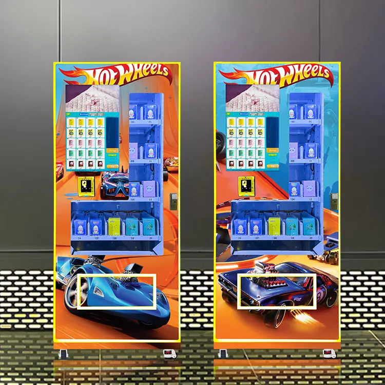 Space-Efficient Vending Machine Pusher Lane Vending Machine with Commercial Display Screen steel vending machine for retail