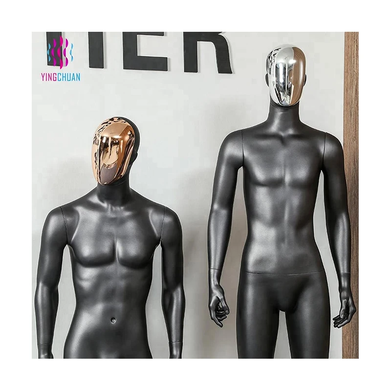 grey extension mannequin fiberglass men female mannequin curvy rose gold  head mannequin full body