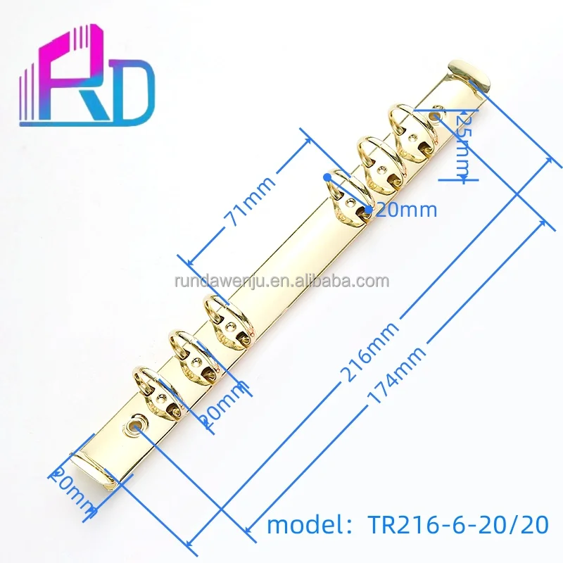 a5 binder metal notebook 6 ring binder mechanism Stationery accessories