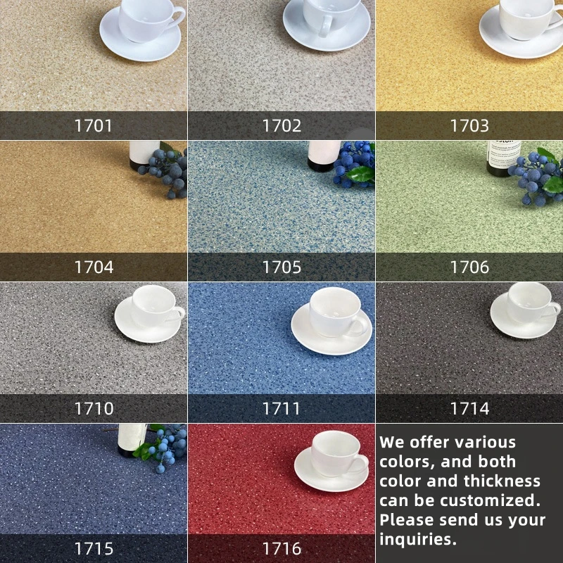 Mall 2mm School Hospital Anti-slip Commercial Elastic Wear-resistant Non-slip Carpet vinyl sheet pvc roll Plastic Flooring
