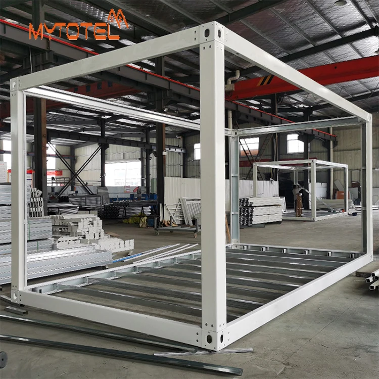 Mytotel light steel frame use for shipping container homes 40 ft luxury triangle roof outdoor truss shed wood house