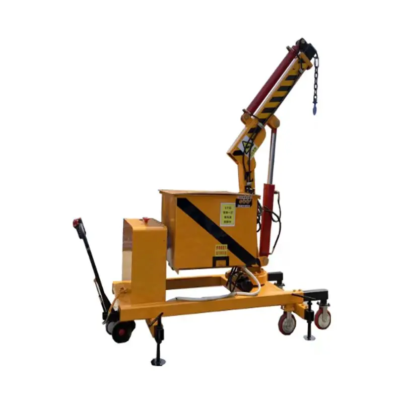 Workshop factory mobile hydraulic rotary support electric small crane 1 ton 2 tons to promote the handling warehouse crane