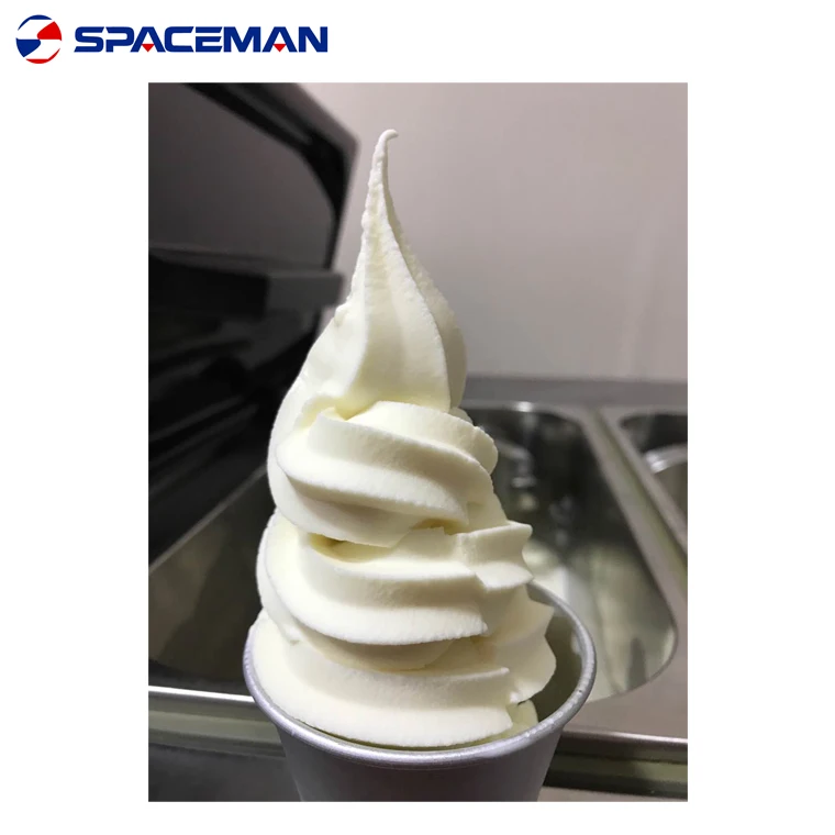 SPACEMAN commercial  soft ice cream machine 2+1 flavor softy machine soft ice cream machine