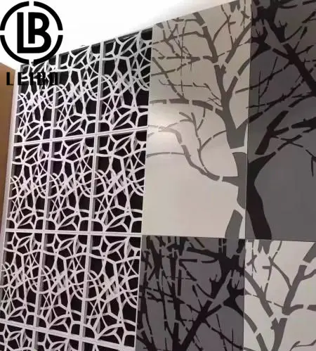 Decorative Laser cutting Outdoor Aluminium Perforated Sheet Metal Facade