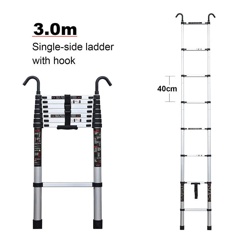 Складная выдвижная лестница, 3 м