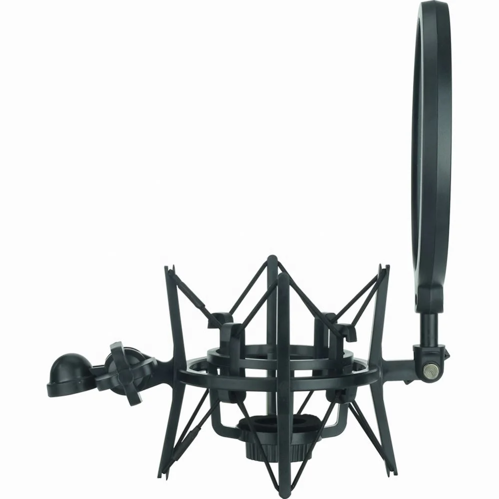 Mic Microphone Shock Mount Holder and Pop Shield Filter Screen