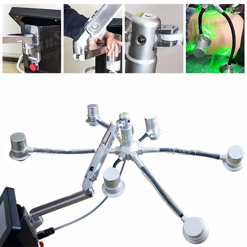 532nm Non-invasive Laser 6D lipo Laser Green Red light Cellulite Removal Slimming Lase Fat Removal Body Shape Shaping r Machine