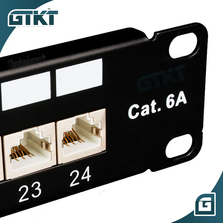 Патч-панель 1U FTP Cat6a патч-панель на 24 порта RJ45 19