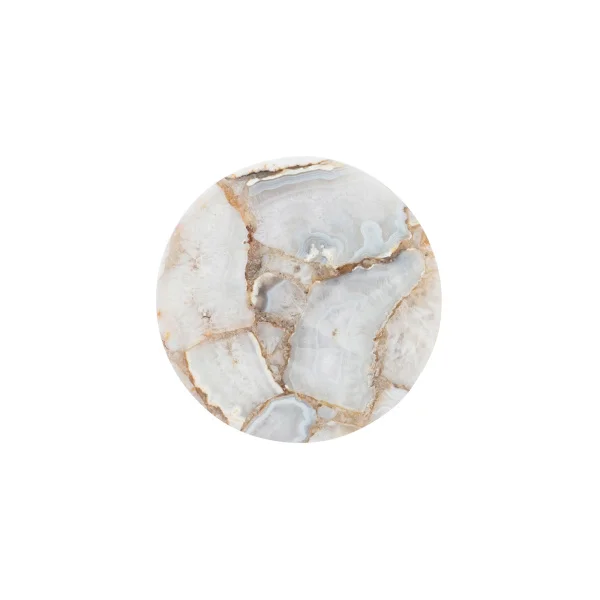 Spiral iron table legs and white marble mesa, Bohemian style side table, bedside sofa edge is a piece of art.