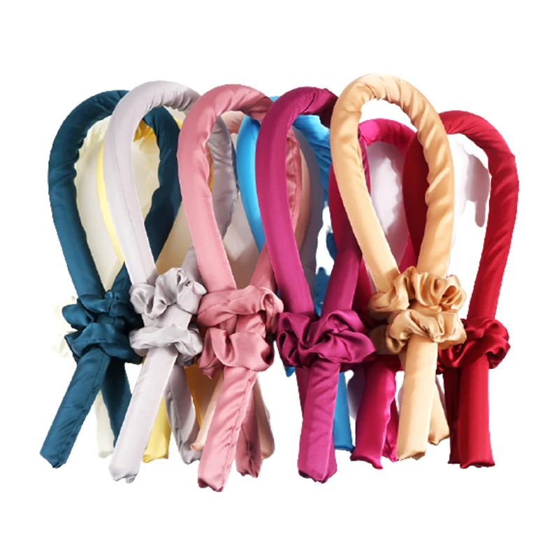 Новые тренды, Плойка для сна без тепла, шелковая атласная лента, плойка, повязка на голову, Плойка для ленивых, набор инструментов для укладки волос, Мягкая повязка на голову