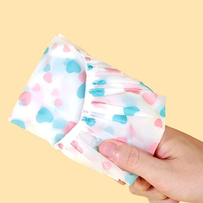 LMLTOP Customizable Logo Waterproof Thickening Clear Bathing Cap Hair Dry Travel Custom Disposable Plastic Eva Shower Cap SY800