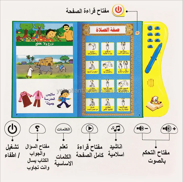 Smart Speaking Pen Children Custom English Growing Up Sto Audio Book 100 Words Book For Kid