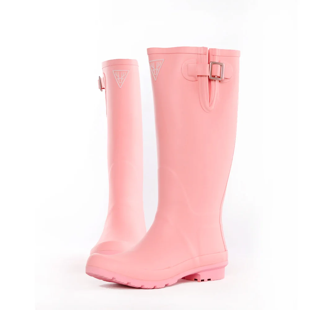 factory direct gum boots women high rubber boots waterproof ladies rain boots