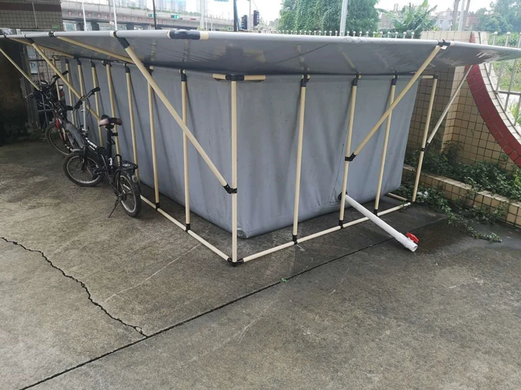 
china large commercial tarpaulin aquarium fish pond seller pvc plastic fish farming tank 