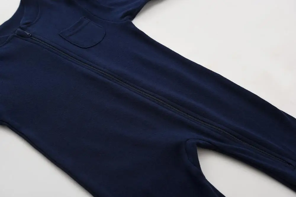 plain baby rompers 100% cotton infant pajamas with footie zipper baby footie