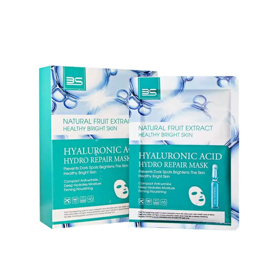 OEM Hot Popular Product Beauty Skin Natural  Hyaluronic Acid  Repair Facial Mask Sheet Skin Care Hydrating Moisturizing Skin