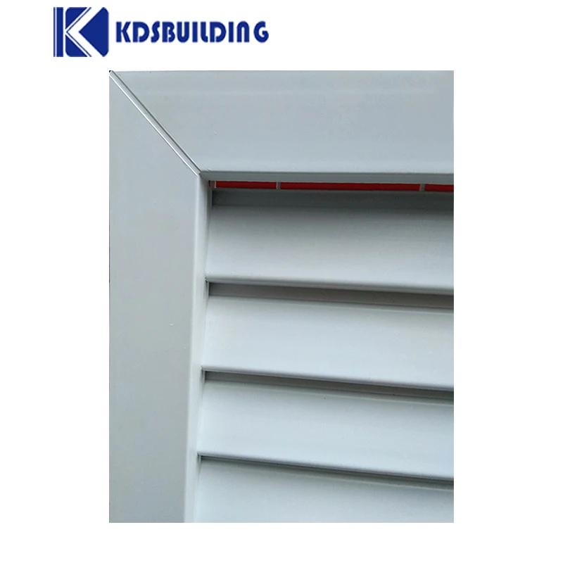 KDSBuilding Pvc Clear Glass Tilt And Turn Blind Upvc Window  Small Louver With NFRC Certificate For Offices