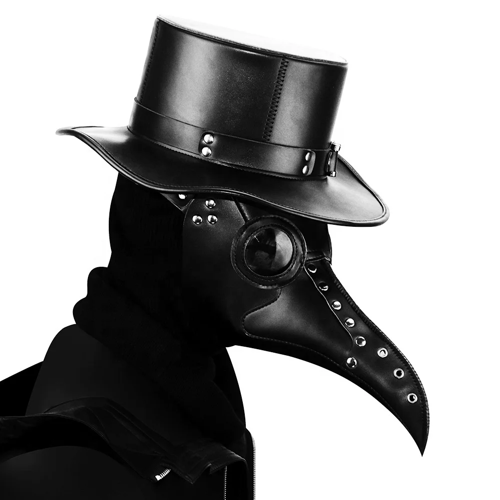 Hot sale Scary Bird Mouth Party Mask Steampunk Gothic Cosplay Props Plague Long Bird Mouth Doctor Mask Halloween Mask