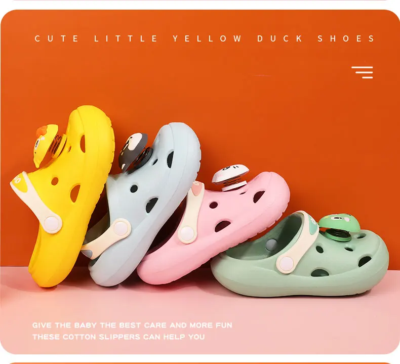 2021 Cute Anti-slip Harc-wearing Comfortable Holes Kids Garden Shoes Children Clogs