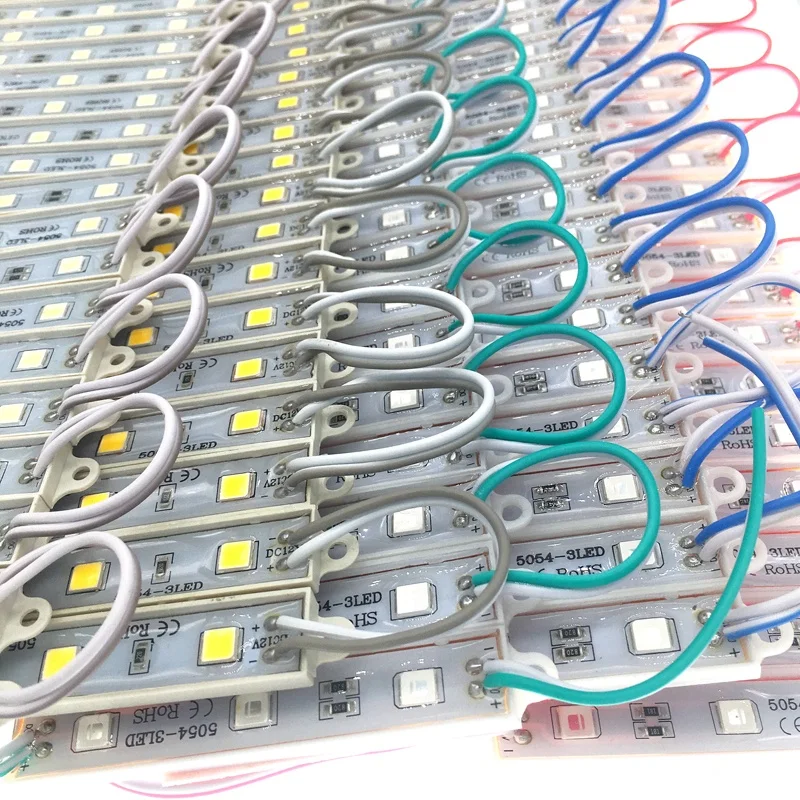 
Custom logo 12v dc white/warm white 10000-15000K 5050 smd led module 0.75Watt for channel letters and box signs 5054 Led Module 