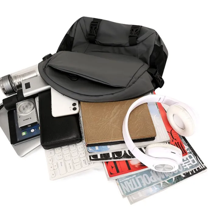 Custom Logo Travel Waterproof Backpack School Bag USB Charging Men Business 15.6 Inches Laptop Backpack