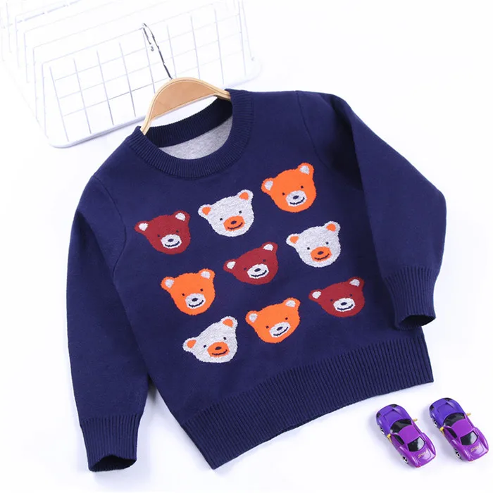 New Product Knitting Patterns Children Winter Warm Cartoon Sweater For Boys From Online Store