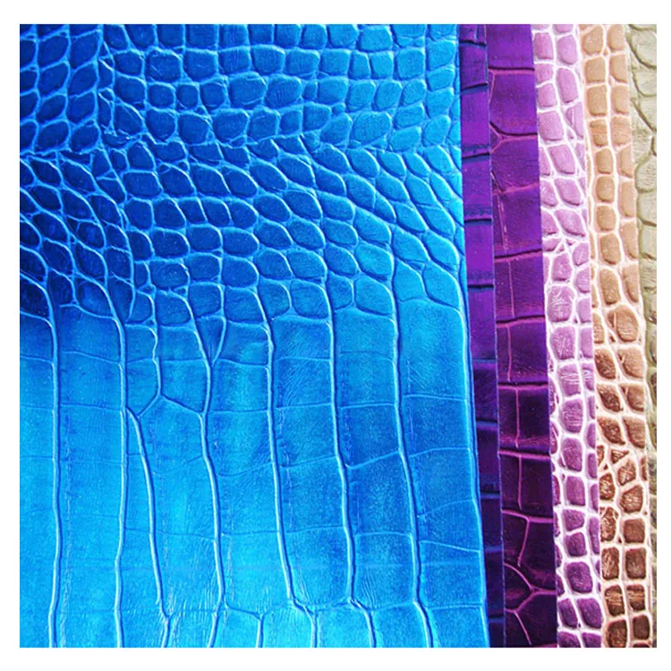 
Crocodile Embossed Synthetic Leather Crocodile Grain PU Synthetic Leather For Bag PU Material Leather For Bags 