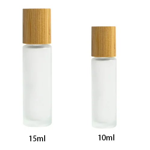 Eco Friendly Essential Oil 3Ml 5Ml 8Ml 10Ml 15Ml Roll On Glass Bamboo Roller Bottle For Perfume