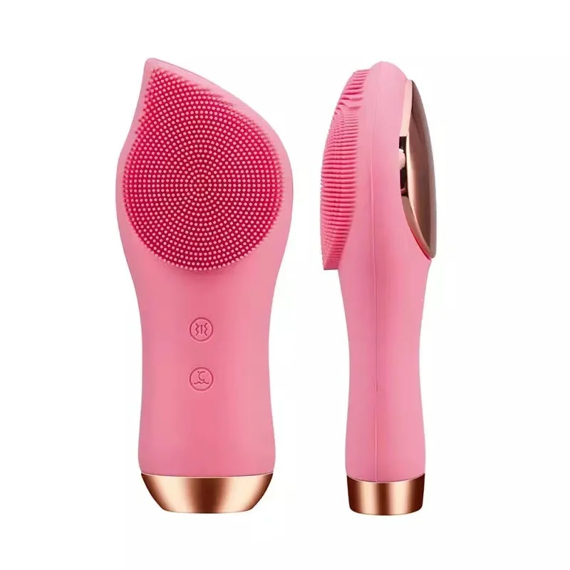 Wholesale silicone face cleaner skin care exfoliating pore vibrating electric facial tool cleansing brush for blackhead removal