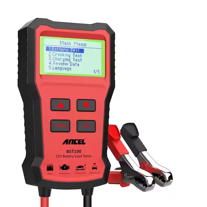 ANCEL BST100 12V Battery Tester Car Battery Analyzer Cranking Charging Circuit Test 220Ah 2000CCA Multilingual Battery Test Tool