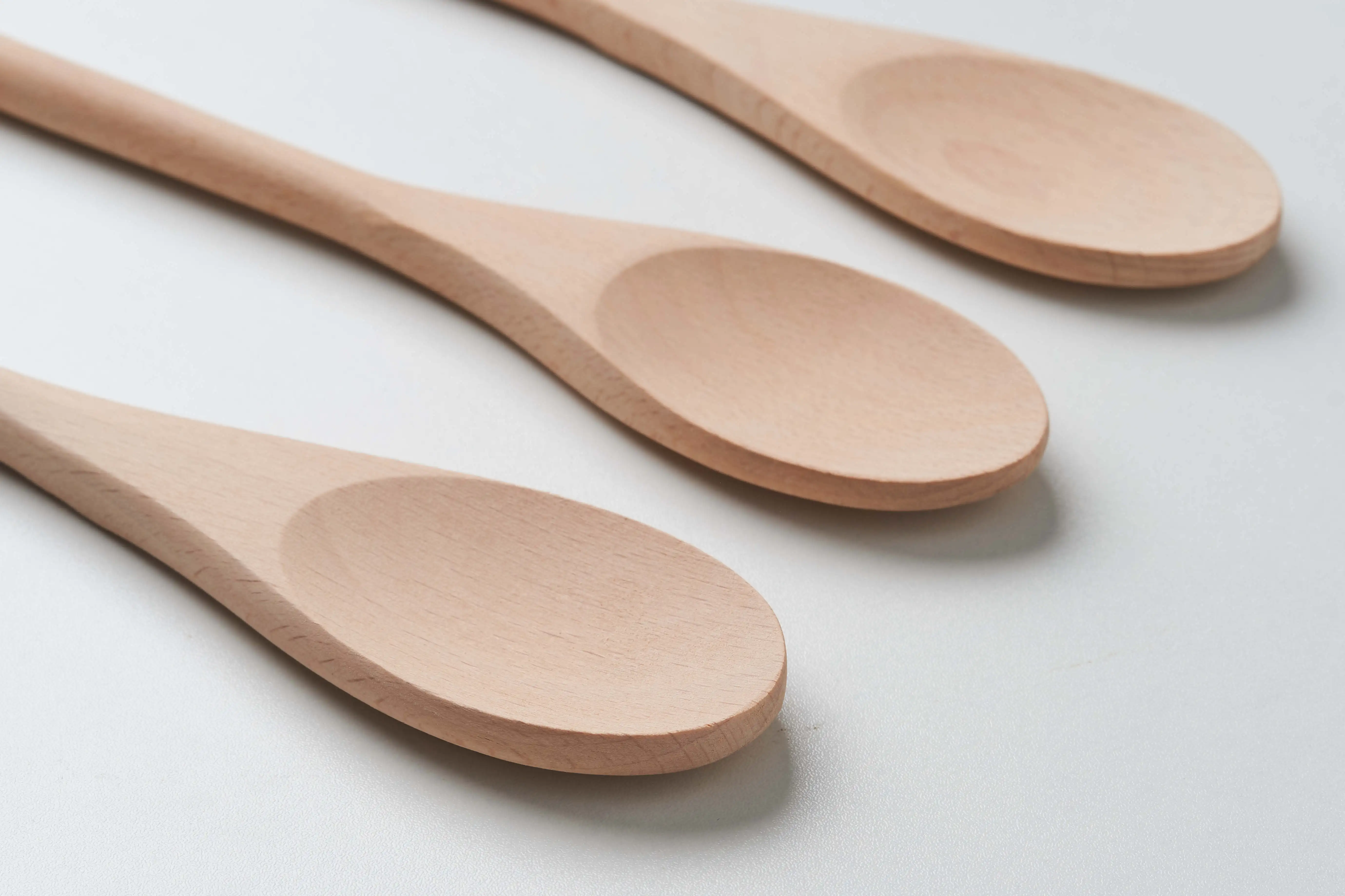 Lotus salad spoon Ordinary wooden spoon three-piece soup porridge cooking mixing spoon