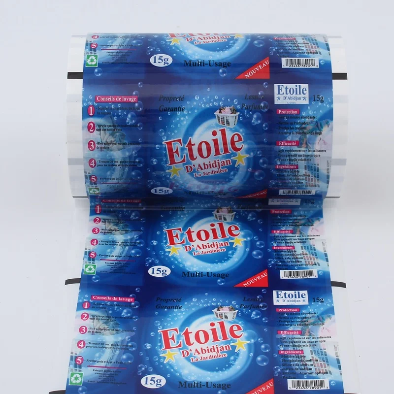 Soap Laundry Detergent Moisture Proof Plastic Roll Film Laminated Material Plastic Packaging Rolls