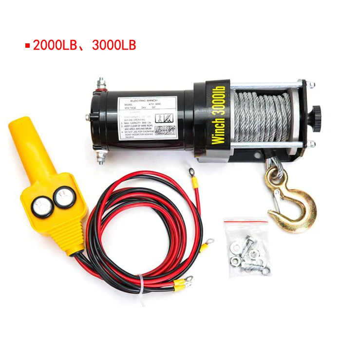 Off road 8000lbs 12V waterproof cable drums electric winch with CE