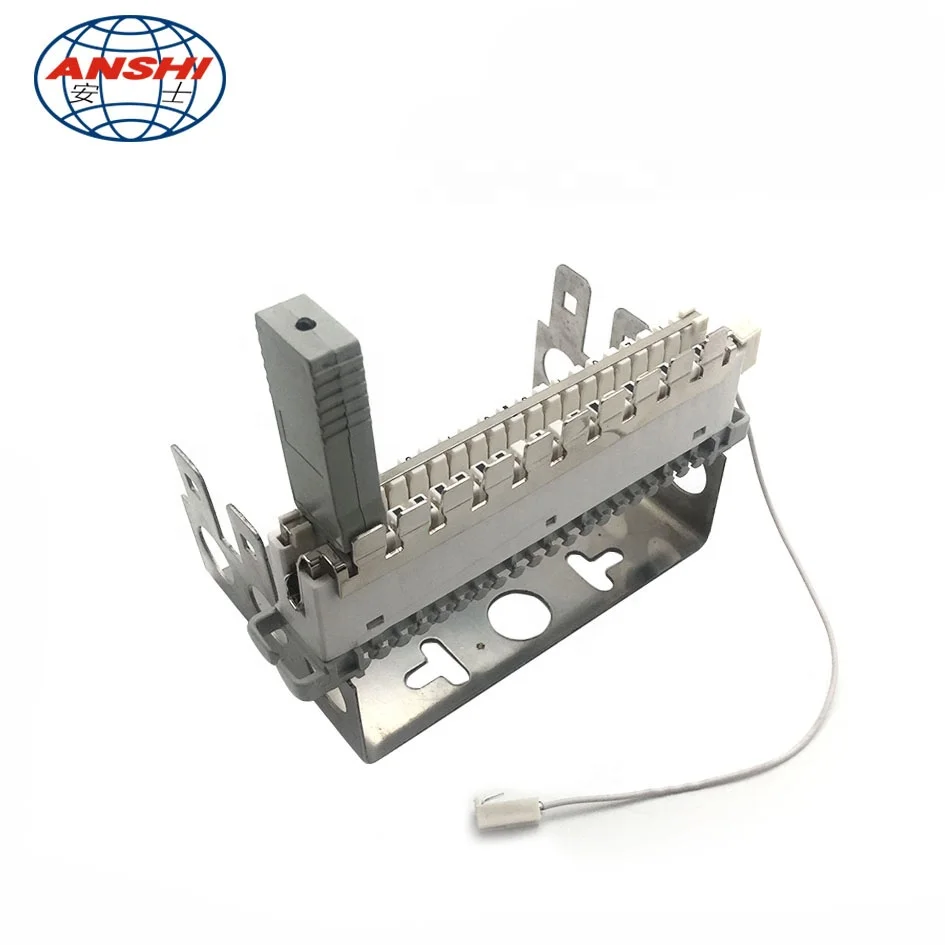 ANSHI Single line Over current over voltage protector unit for 10 pairs krone block