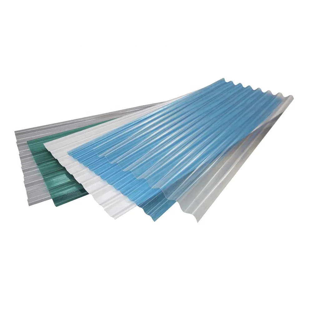 Cheap Translucent Corrugated Fiber Roofing Panel Color Fiberglass Reinforced Plastic Grp Frp 0.8 1 1.5 2mm Sheet Tile Shed