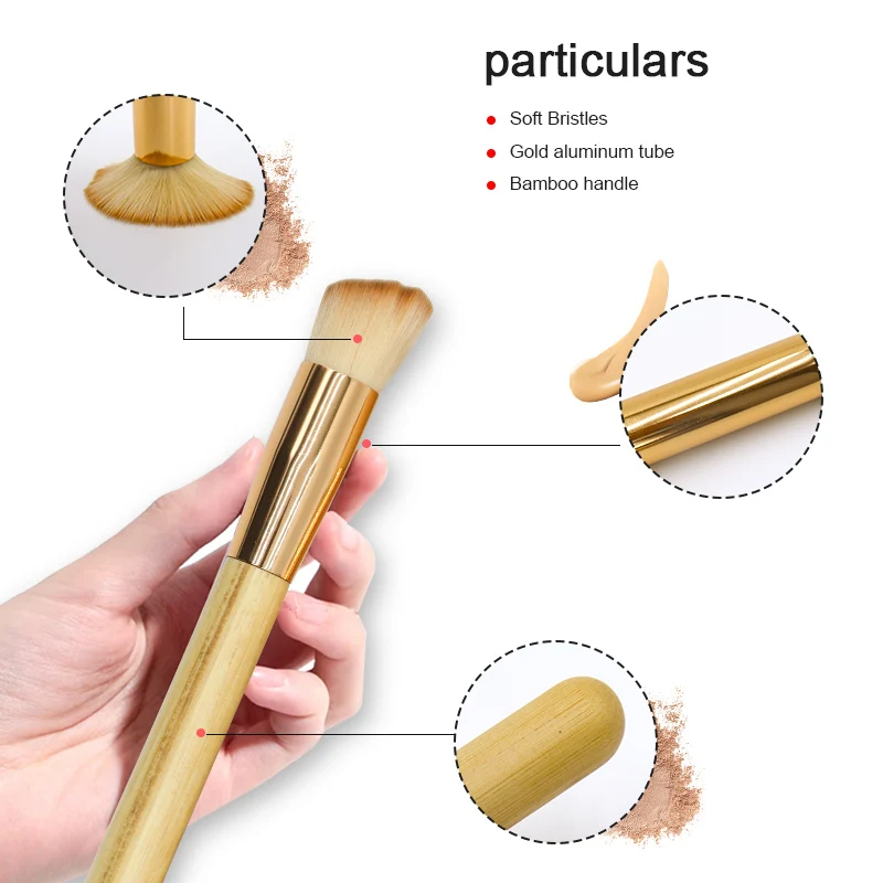 Fashion 8PC Yellow Makeup Brush Set Low MOQ Vegan Womens Cosmetics Make Up Brushes Quality Tools Set With Case Wholesale