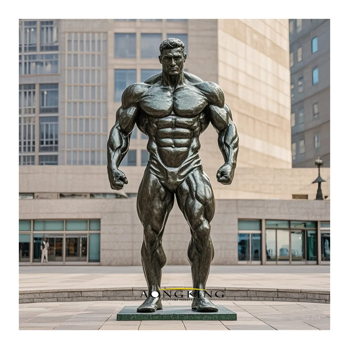 2023 Life size Stunning Statue bronze sculpture of muscle man Bodybuilder Bronze Statue