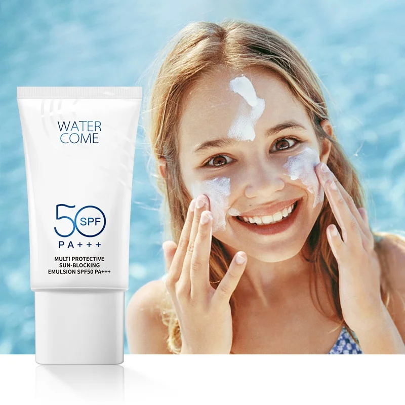 Customize Whitening Sunscreen Milk Facial Refreshing and Non-greasy SPF50 Sensitive Skin Sunscreen Anti-UV Isolation lotion