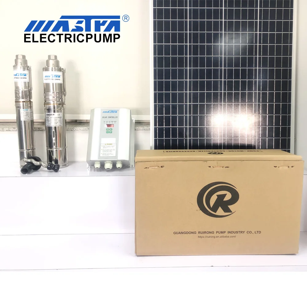 MASTRA работающий на постоянном токе от солнечных батарей 400W 48V 3 дюймов насос бассейна Фонтан погружной водяной солнечной