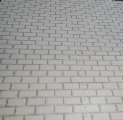 1m wide pvc faux brick wall panel 3d