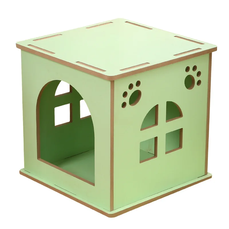 Weatherproof Outdoor Cat Shelter Wooden Pet House Condo Outside Feral Cat House
