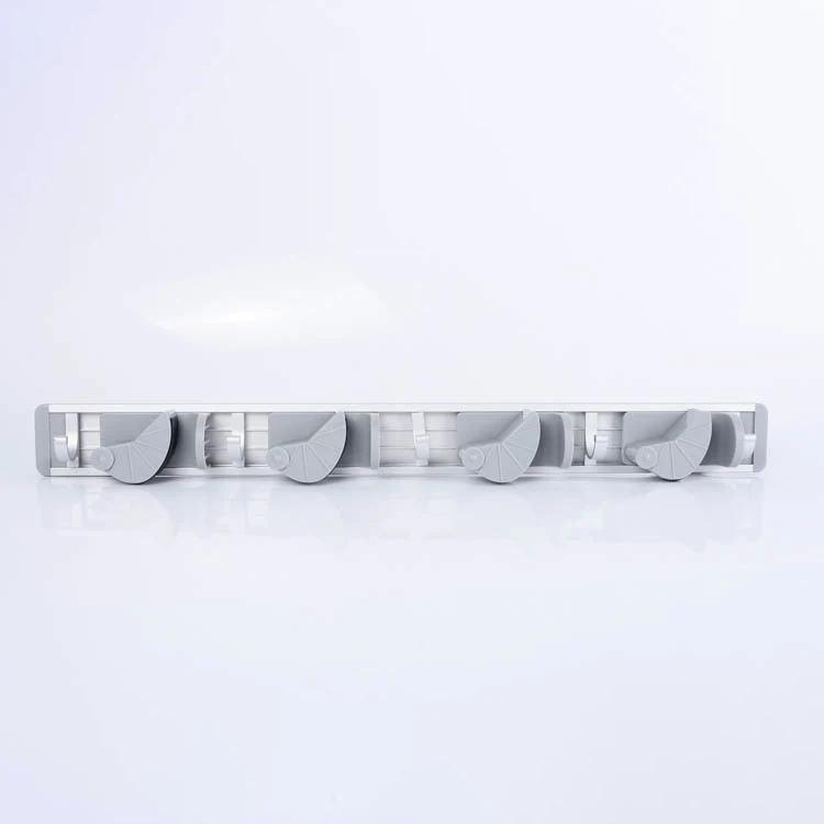 Drop Shipping Multifunctional Rotatable Broom Holder No Punch Bathroom Mop Clip Wall-mounted Aluminium Alloy Mop Holder