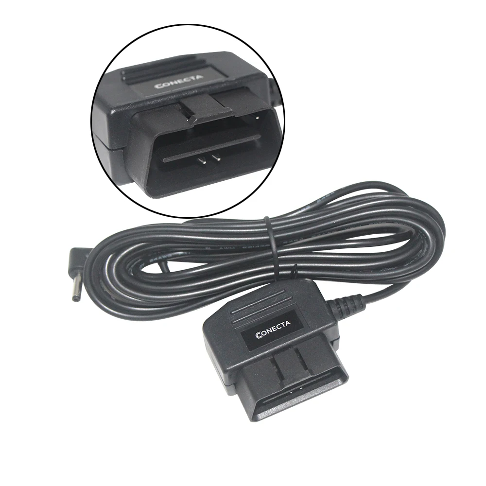 Кабель питания OBD мини-USB-порт OBD2 кабель для Dash-камеры режим Acc с переключателем адаптер зарядного устройства жестким кабелем 12 В на 5