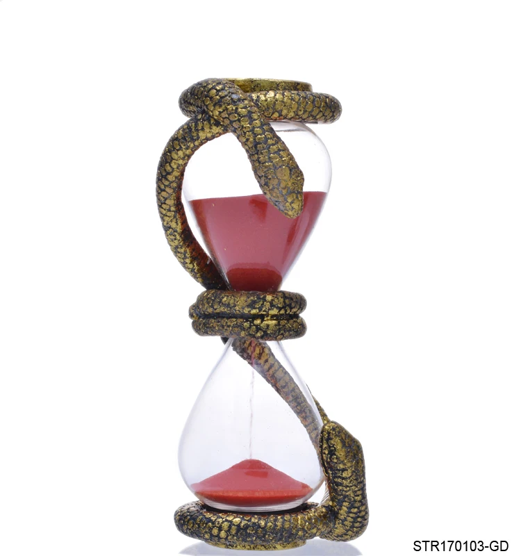 
Украшение для Хэллоуина, песочные часы со змеиным дизайном, песочные часы 10 минут, песочные часы 