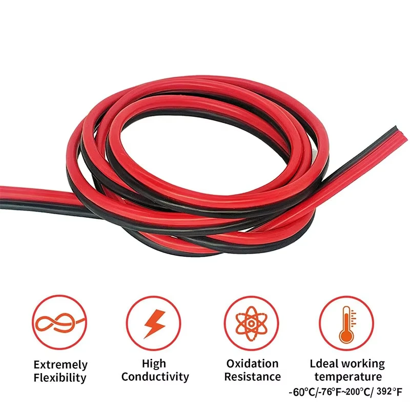 8awg 10awg 12awg 0.08mm Tinned Copper Wire 14awg 16awg 18awg 20awg 22awg 24/26/28awg Flexible Silicone Wire for RC Cars Drones
