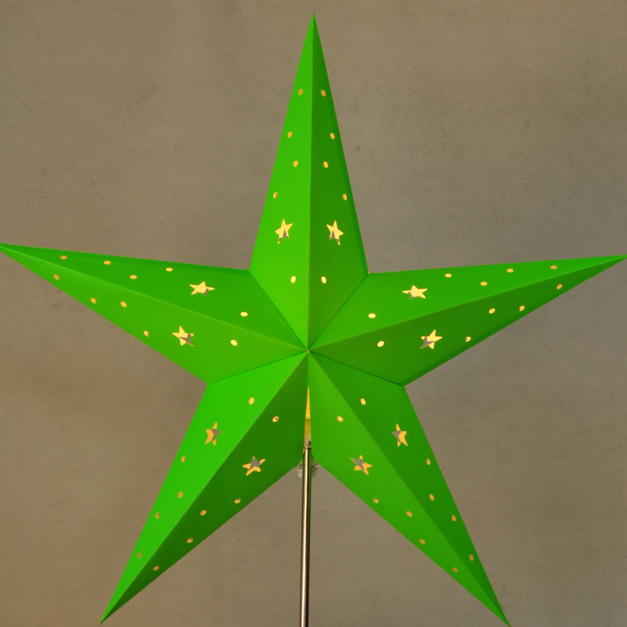 Bright seven horns indoor decor paper star table lantern