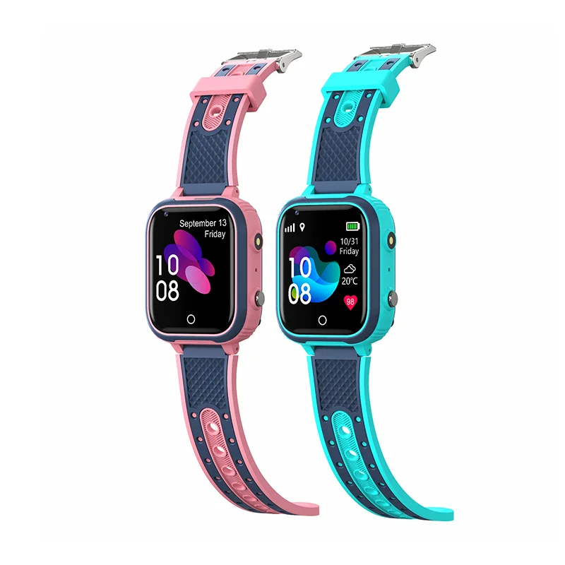 KarenM 4G Network GPS Kids LT21 Smart Watch Video Call SOS Child Smartwatch Camera Monitoring Tracker with 650mAh Battery