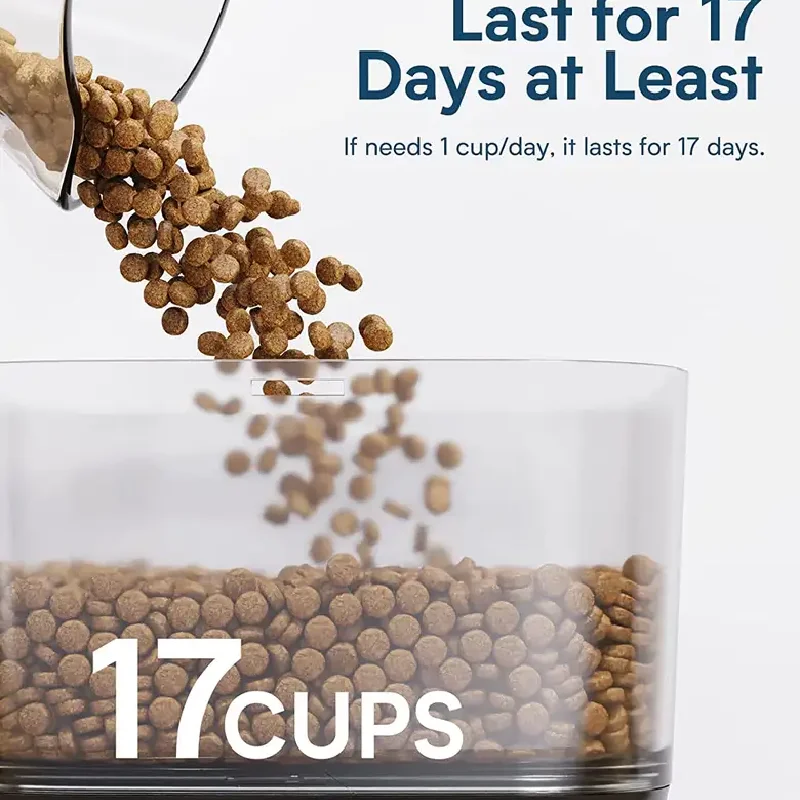 New Design Smart 4L Robot Cat Dog Bowls Food Dispenser 6 Meals Timed Auto Voice Automatic Pet Feeder For Pet