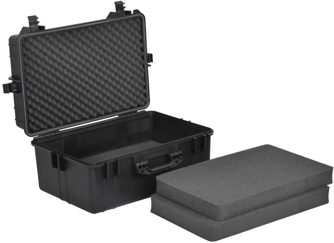 Водонепроницаемое прочное водонепроницаемое оборудование для фотосъемки с жесткой ручкой переноски пластиковый кейс и вытягивания